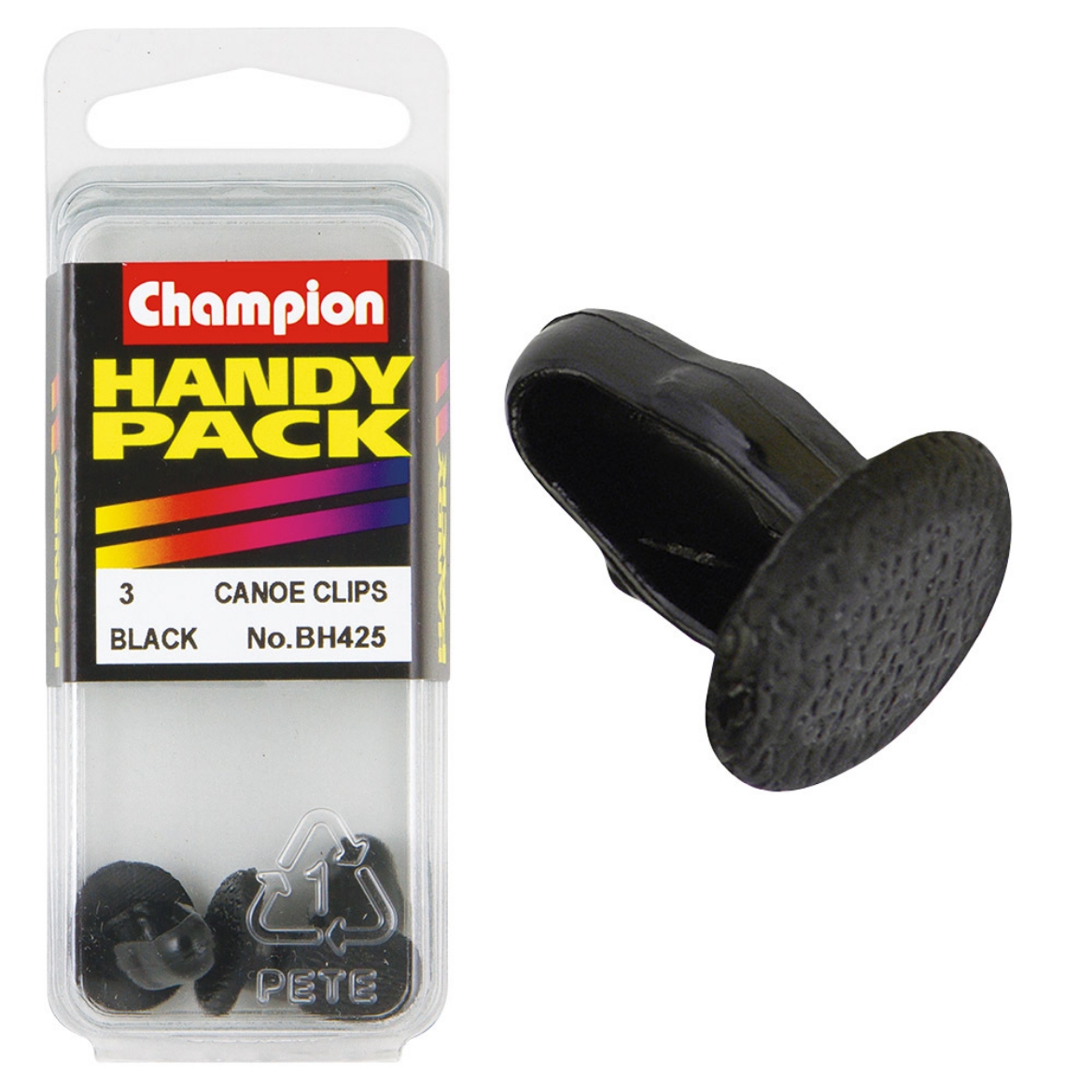 Picture of Handy Pk Canoe Black Trim Clip (Pkt.3)