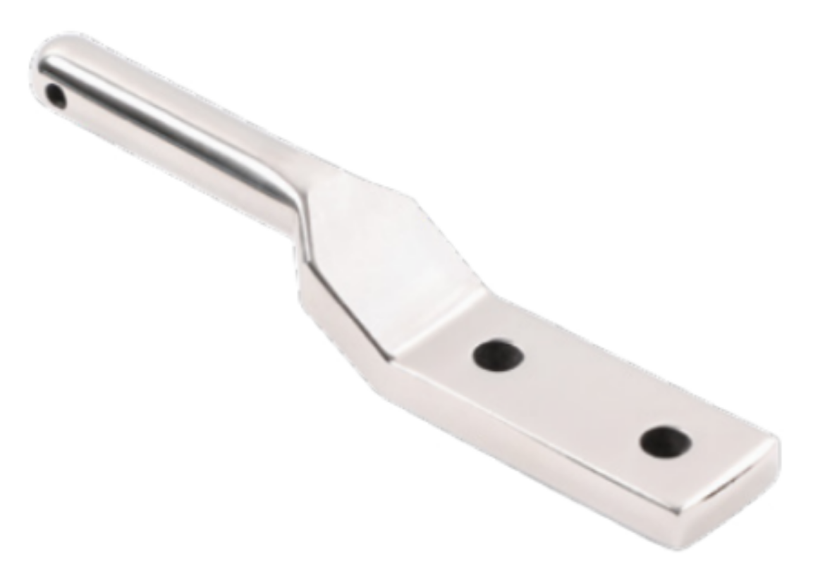 Picture of FORGED GUDGEON, 12.7MM DIA, BOLT-ON, WITH RETAINER HOLE, STAINLESS STEEL