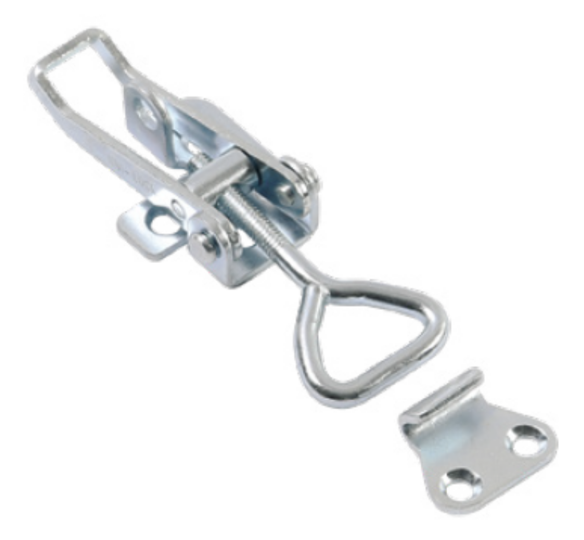 Picture of OVERCENTRE LOOP LATCH & HOOK PLATE, SMALL, ZINC PLATED