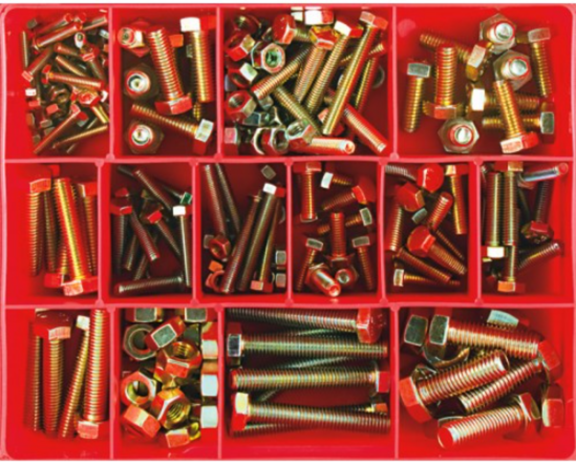 CA196 Metric Bolt & Nut Assortment HT GR8.8 M4 M10 The Boss Shop