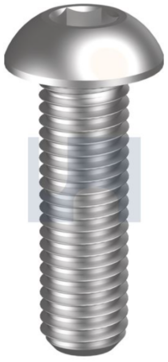 Picture of 1/4"UNCX1-1/2" Cup Head bolt - 306 S/S (Hex)