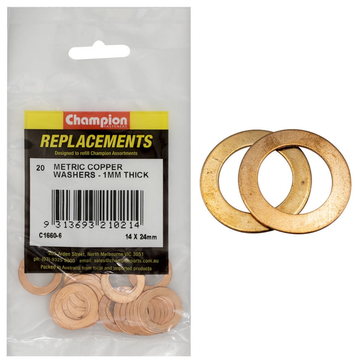 Picture of COPPER WASHER14MM X 24MM (Pkt.20)