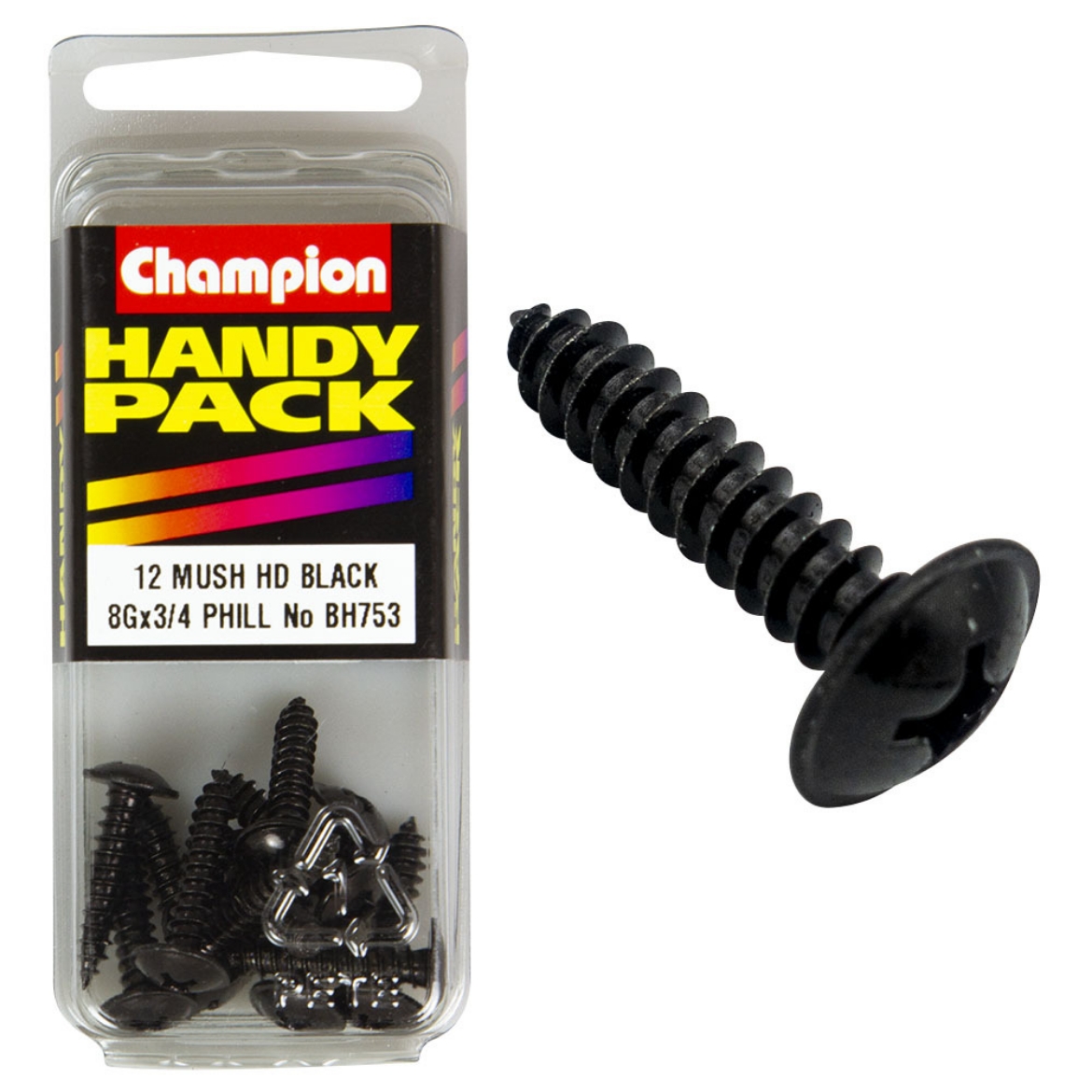 Picture of Handy Pk Self Tap Washer Face Blk 8g x 3/4 CST (Pkt.12)