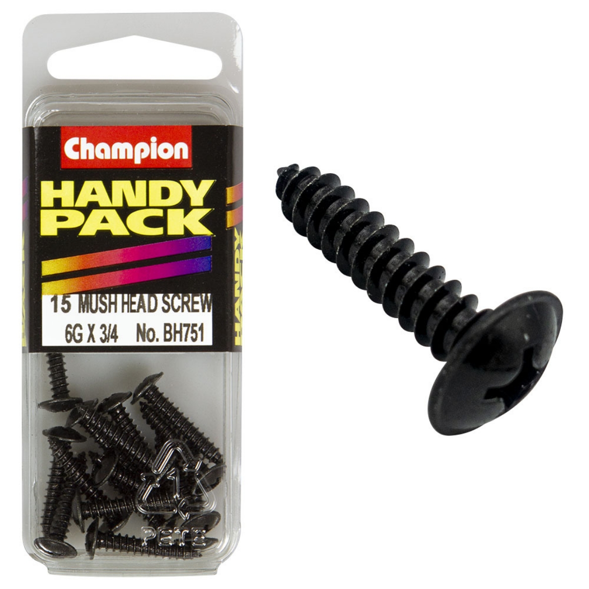 Picture of Handy Pk Self Tap Washer Face Blk 6g x 3/4 CST (Pkt.15)