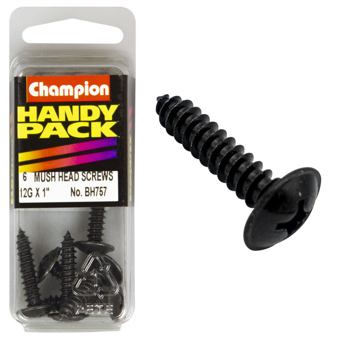 Picture of Handy Pk Self Tap Washer Face Blk 12g x 1 CST (Pkt.6)