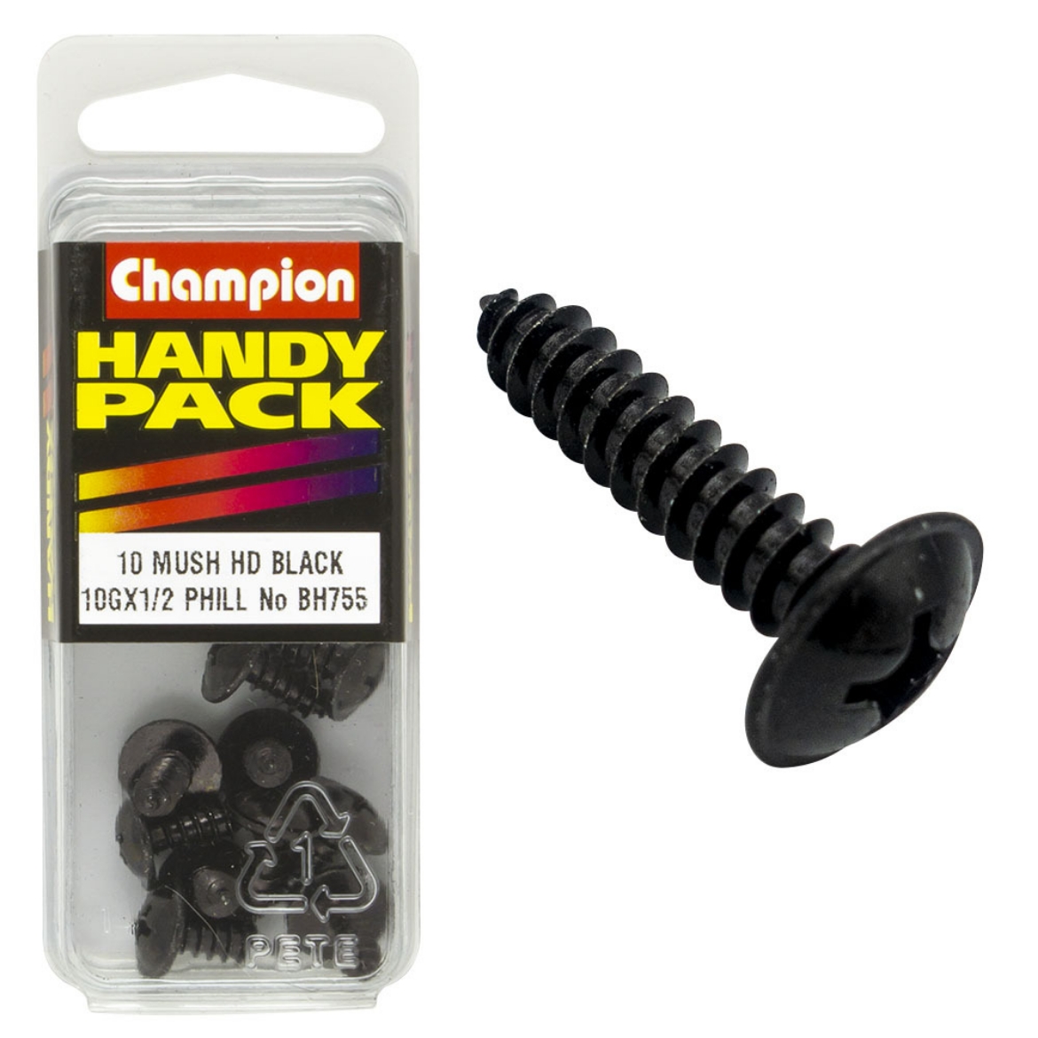 Picture of Handy Pk Self Tap Washer Face Blk 10g x 1/2 CST (Pkt.10)
