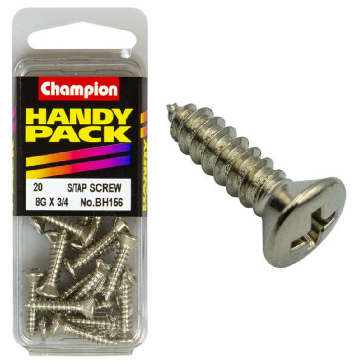 Picture of Handy Pk Self Tap Screw pan head 8g x 3/4 CST (Pkt.20)
