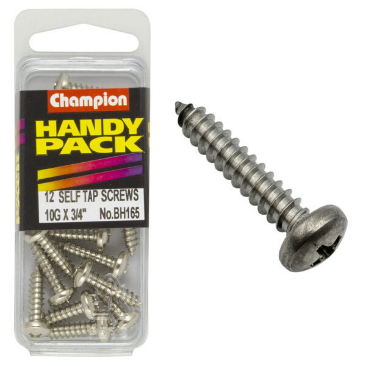 Picture of Handy Pk Self Tap Screw pan head 10g x 3/4 CST (Pkt.12)