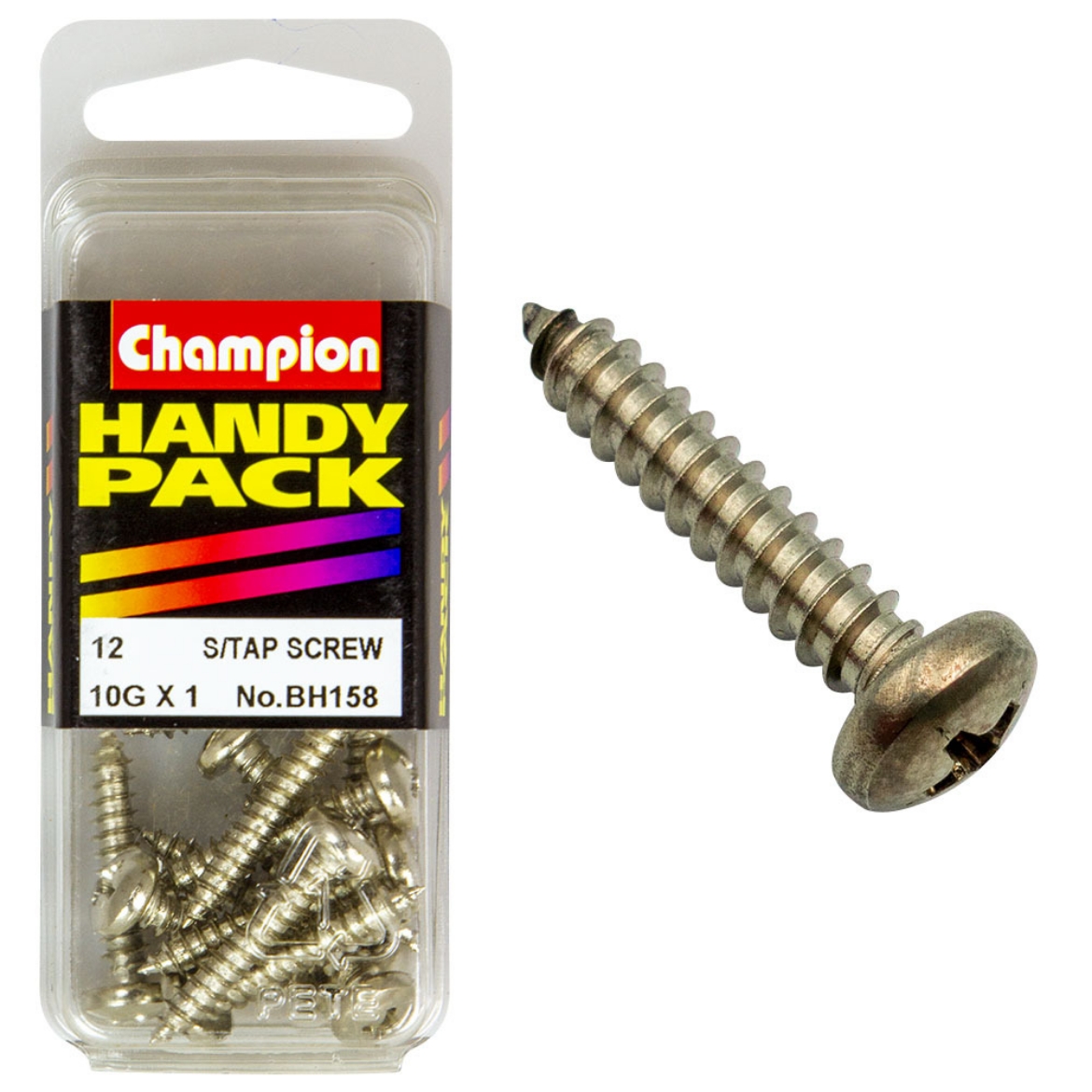Picture of Handy Pk Self Tap Screw pan head 10g x 1 CST (Pkt.12)