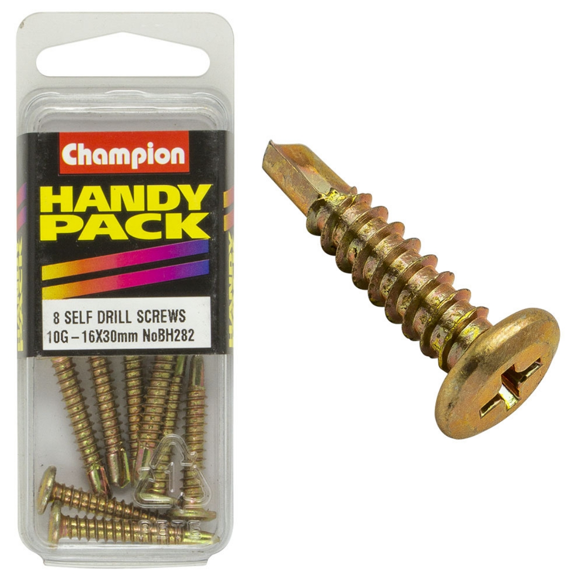 Picture of Handy Pk Self Drill Screw 10g x 16x 30mm TEK (Pkt.8)