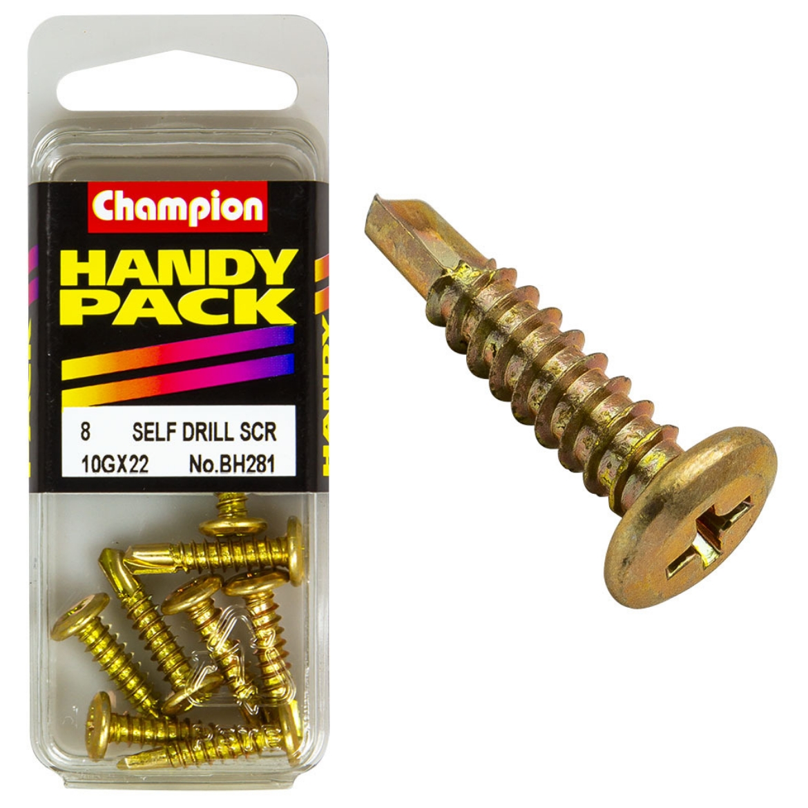 Picture of Handy Pk Self Drill Screw 10g x 16 x 22mm TEK (Pkt.8)