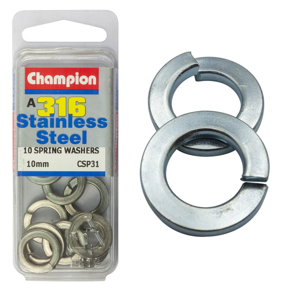 Picture of SPRING WASHERS 10MM STAINLESS STEEL (PKT.10)