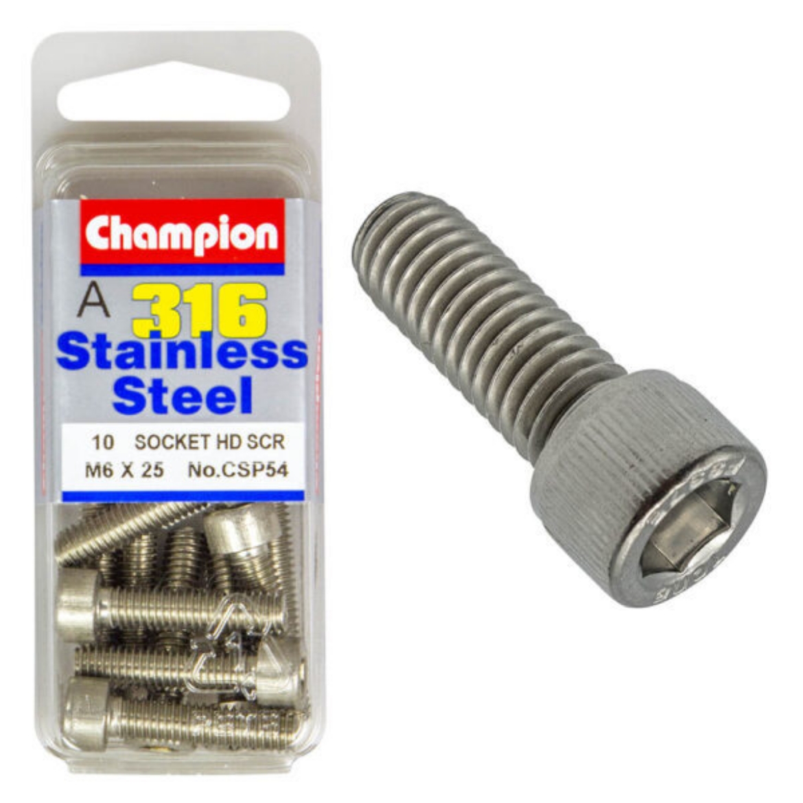 Picture of M6 x 25 SOCKET HEAD SCREWS (Pkt.10)