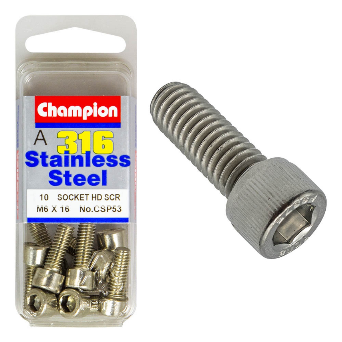 Picture of M6 x 16 SOCKET HEAD SCREWS (Pkt.10)