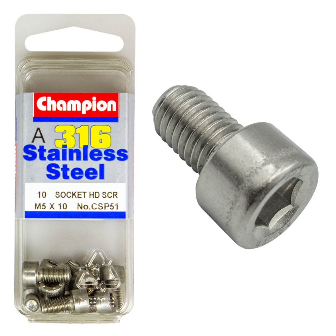 Picture of M5 x 10 SOCKET HEAD SCREWS (Pkt.10)