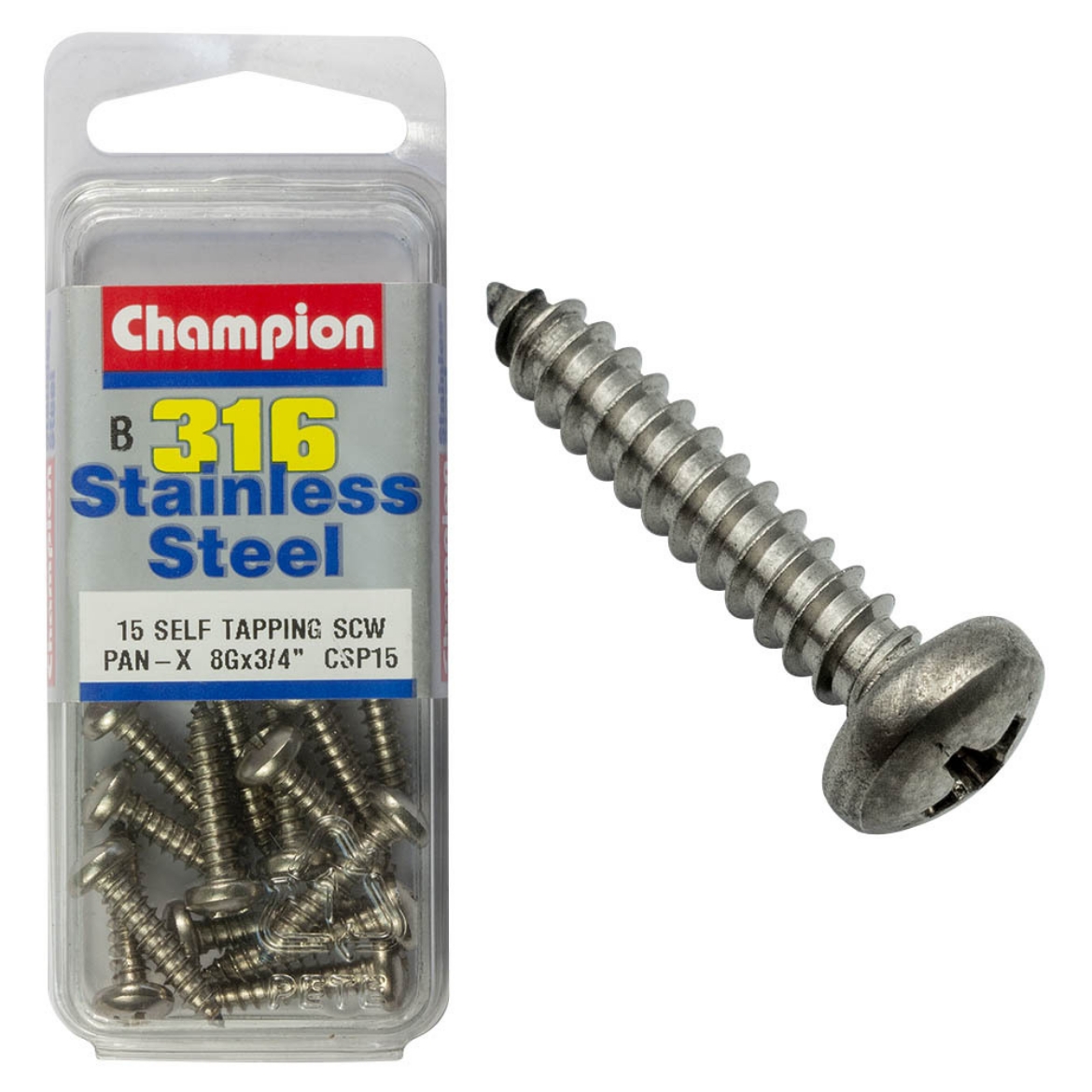 Picture of SELF TAPP SCREWS-PAN 8G x 3/4 (Pkt.15)