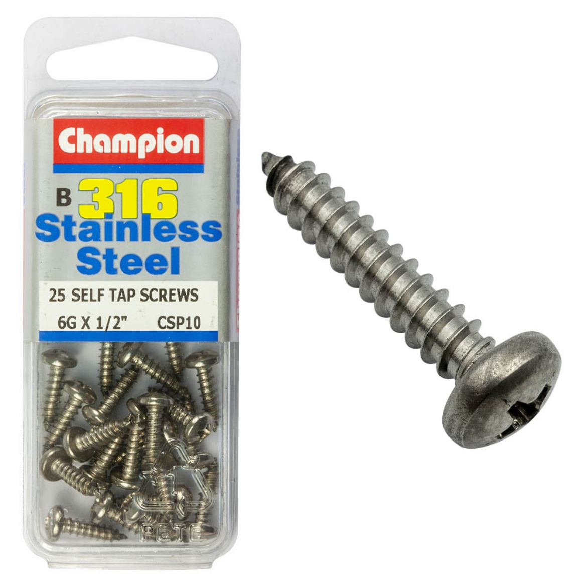 Picture of SELF TAPP SCREWS-PAN 6G x 1/2 (Pkt.25)