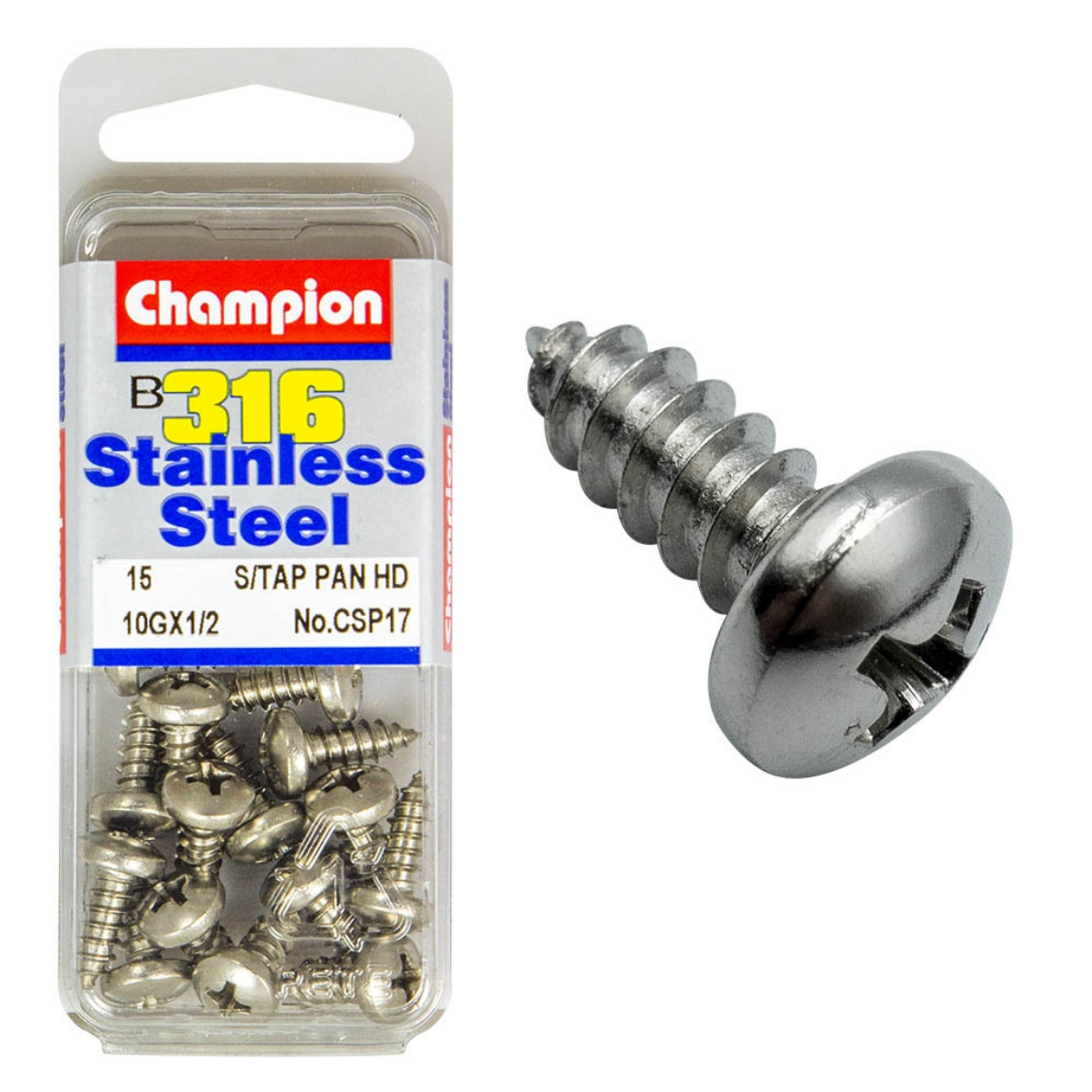 Picture of SELF TAPP SCREWS-PAN 10G x 1/2 (Pkt.15)