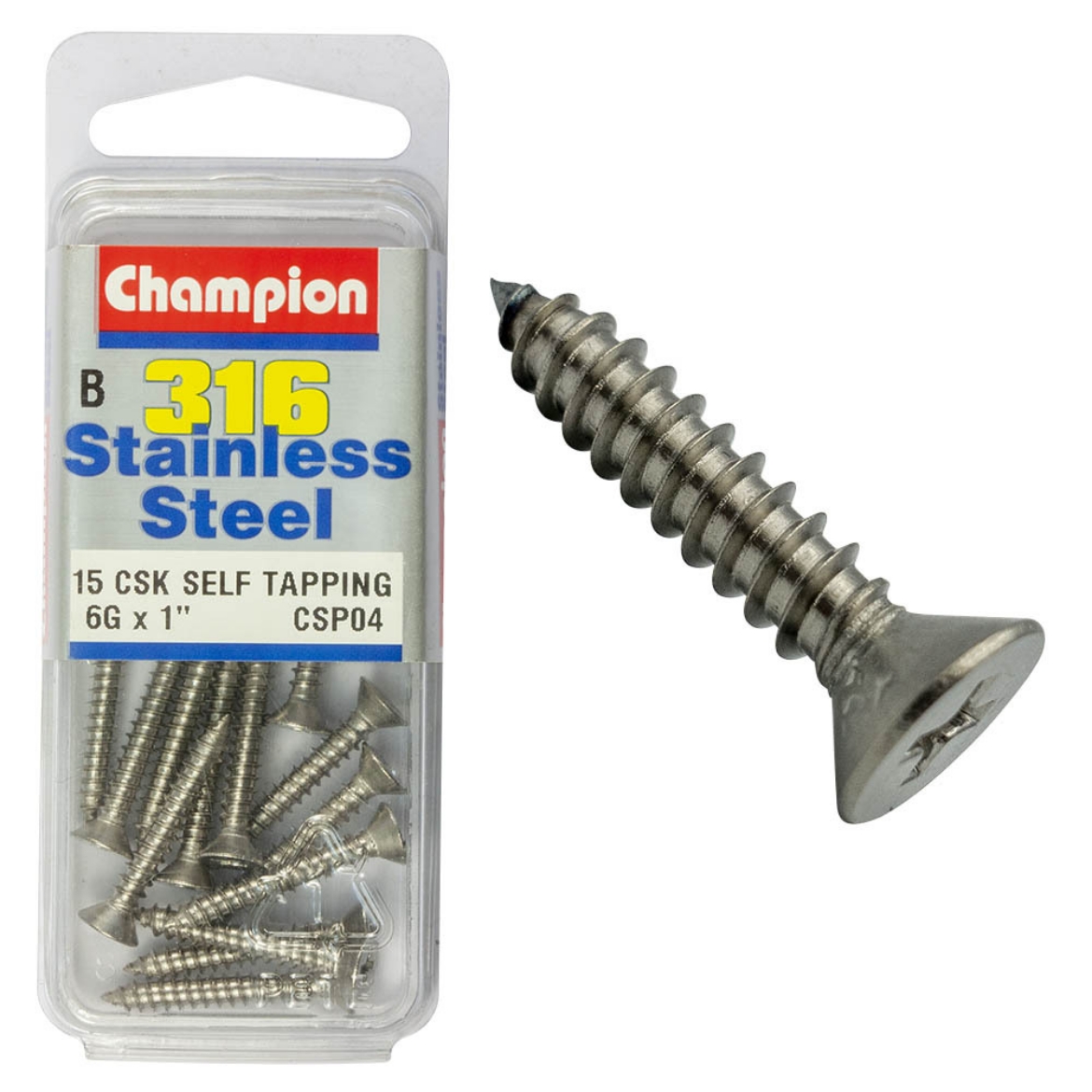 Picture of SELF TAPP SCREWS-CSK 6G x 1 (Pkt.15)