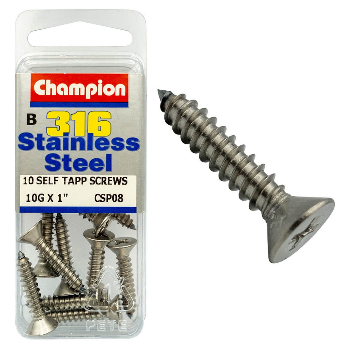 Picture of SELF TAPP SCREWS-CSK 10G x 1 (Pkt.10)