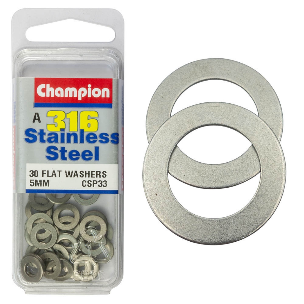 Picture of FLAT WASHERS   5mm (Pkt.30)