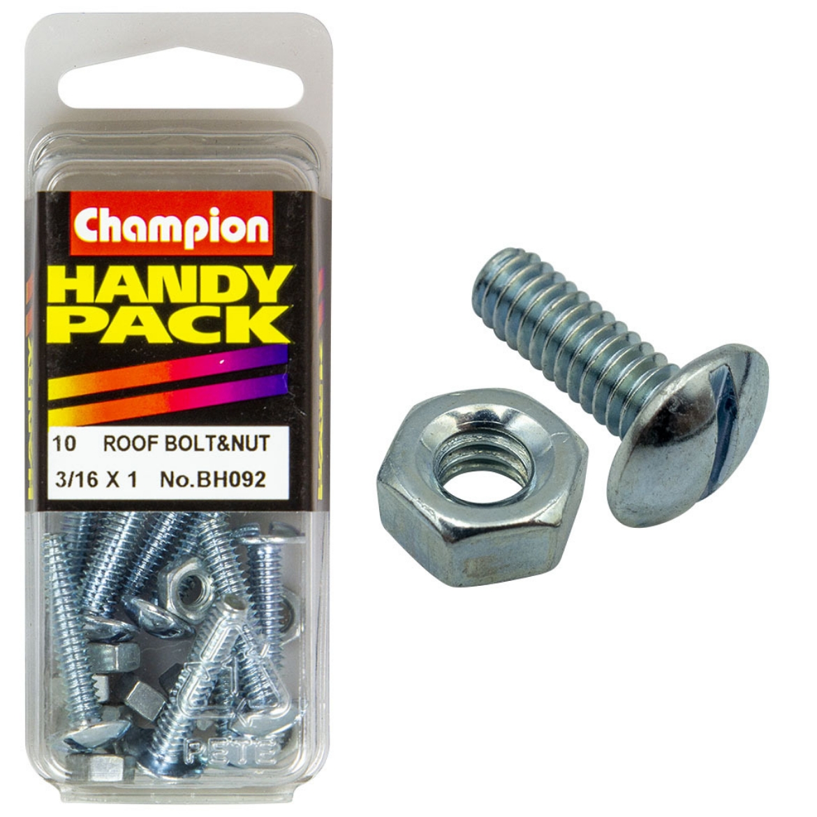 Picture of Handy Pk Roof Bolt/Nut 3/16x1 CRB (Pkt.10)