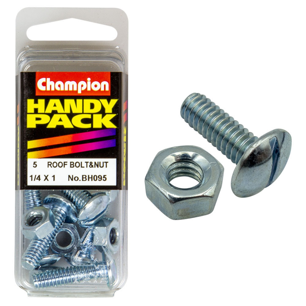 Picture of Handy Pk Roof Bolt/Nut 1/4x1 CRB (Pkt.5)