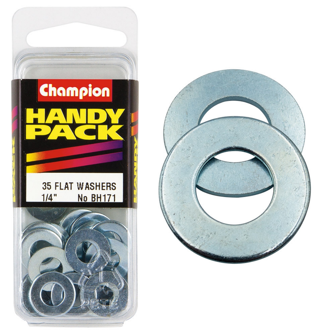 Picture of Handy Pk Flat Steel Washer 1/4 CWS (Pkt.35)