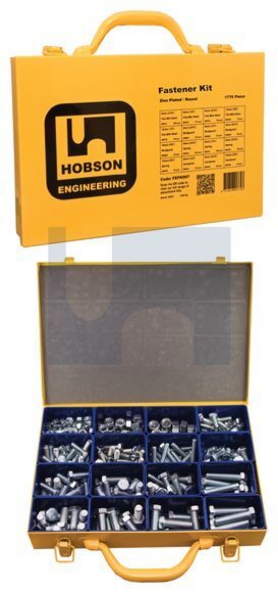 Picture of HOBSON FINE BOLT & NUT M8 M10 M12, ZINC PLATED ASSORTMENT KIT