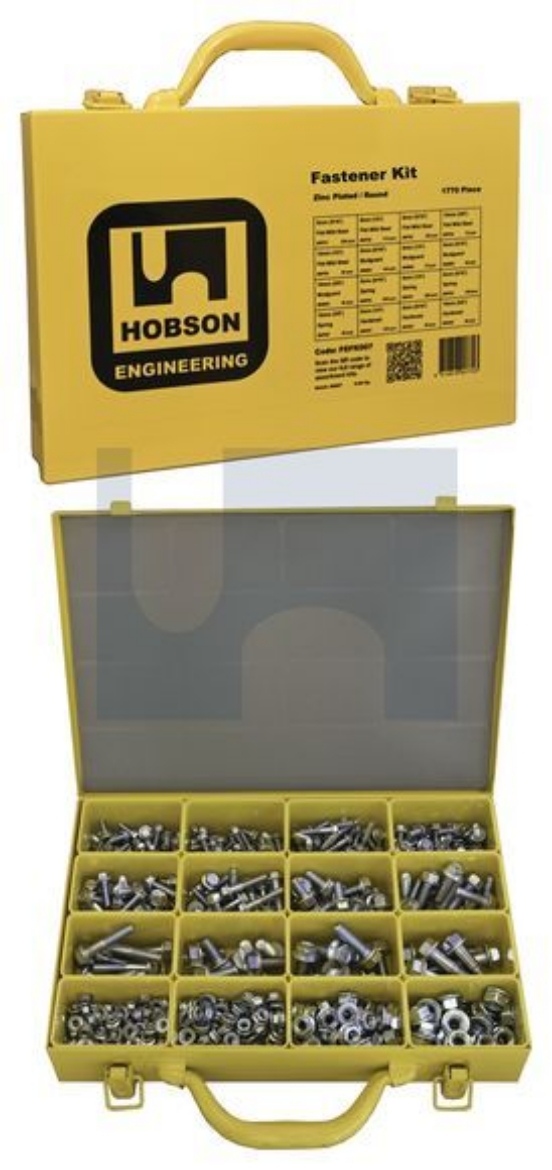 Picture of HOBSON SERRATED BOLT & NUT M5-M10, ZINC PLATED ASSORTMENT KIT