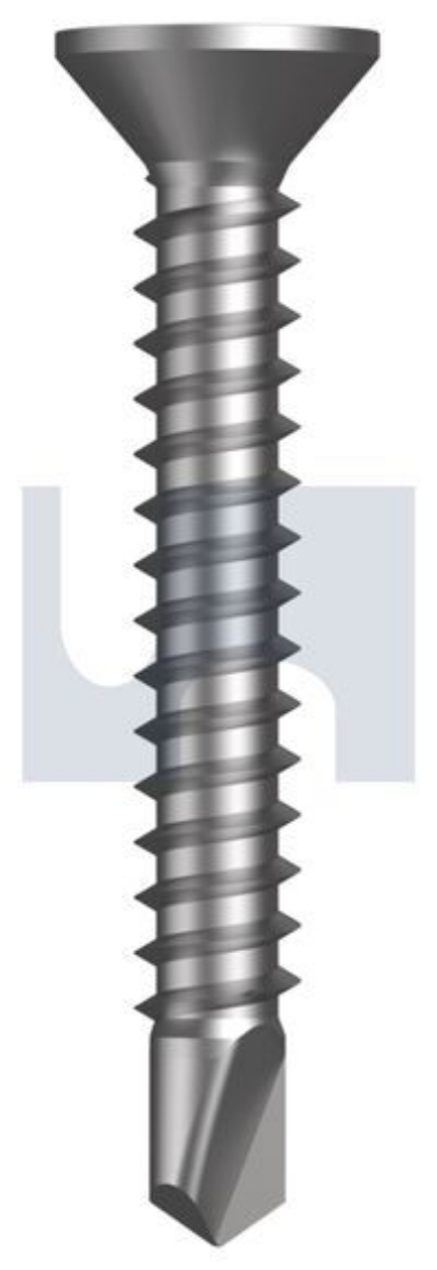Picture of Metal Self Drilling Screws Cnt Sunk Phillips Dr CL3: #8-18 x 30