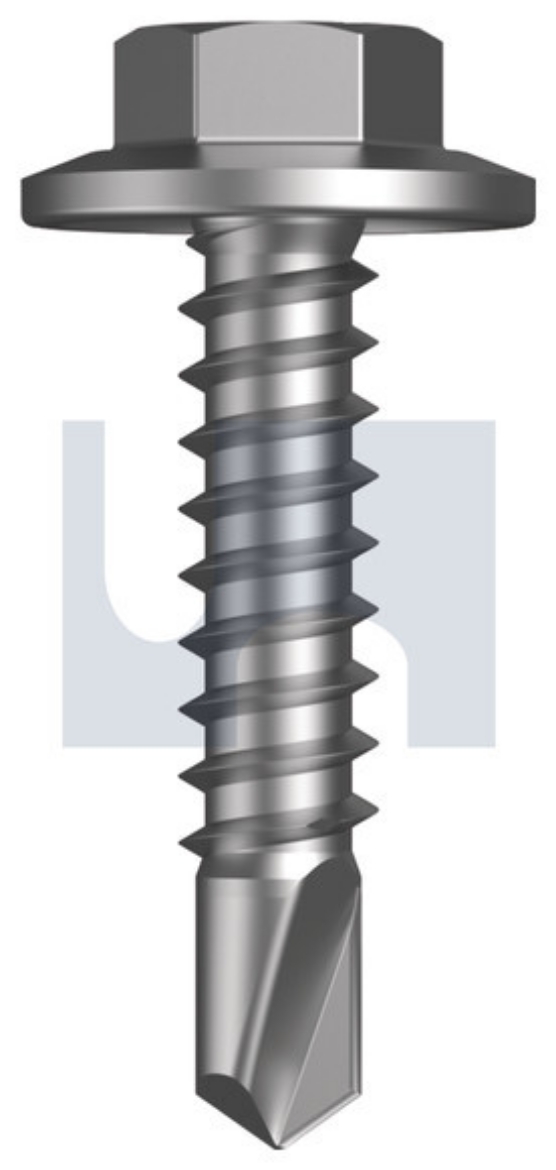 Picture of Metal Self Drilling Screws Flanged Hex CL4: #12-14x 25