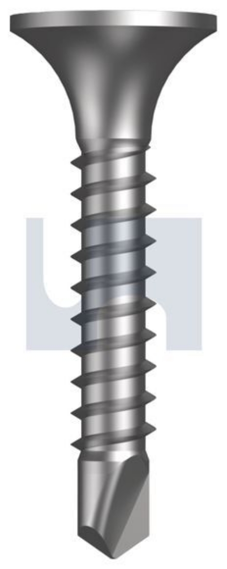 Picture of Metal Self Drilling Screws Bugle Head, Phillips Dr, Zinc Yellow: #6-20 x 25