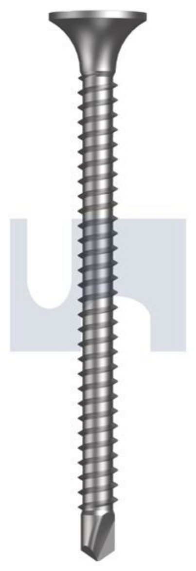 Picture of Metal Self Drilling Screws Bugle Head, Phillips Dr, Zinc Yellow: #6-20 x 45