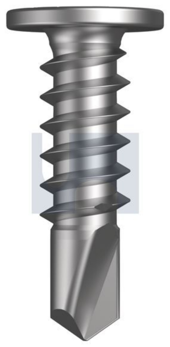 50-Pack #10x1 Flat Head Phillips Self-Drilling Screws – Zinc Plated Steel, Grade 2, By AMERICANINTEGRATEDSUPPLY.COM