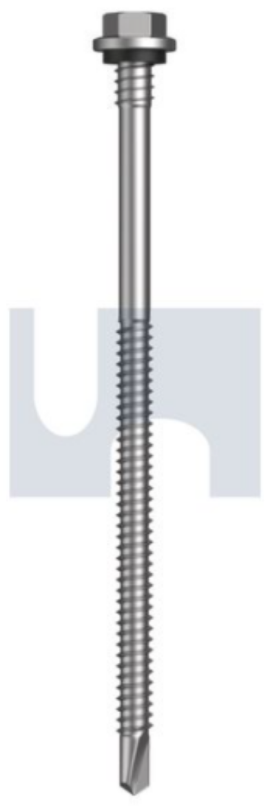 Picture of Metal Self Drilling Screws Flanged Hex CL4 MET SEAL HX:14-14X125