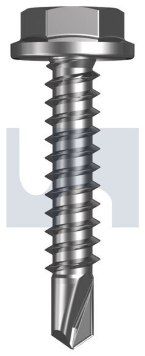Picture of Metal Self Drilling Screws Flanged Hex CL4: #12-24 x 50