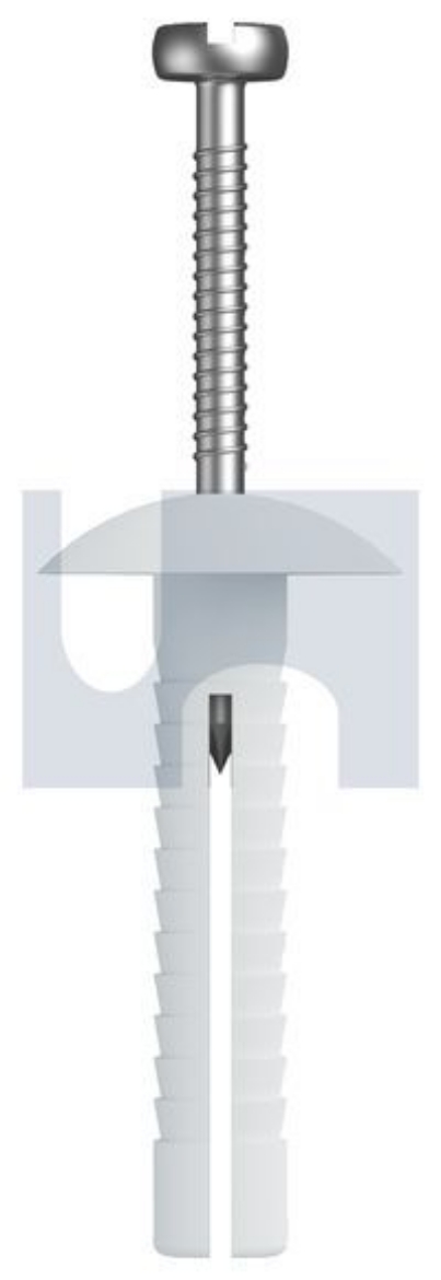 Picture of ANCHOR M6.5X75 ZINC MUSHROOM HEAD NYLON NAIL IN