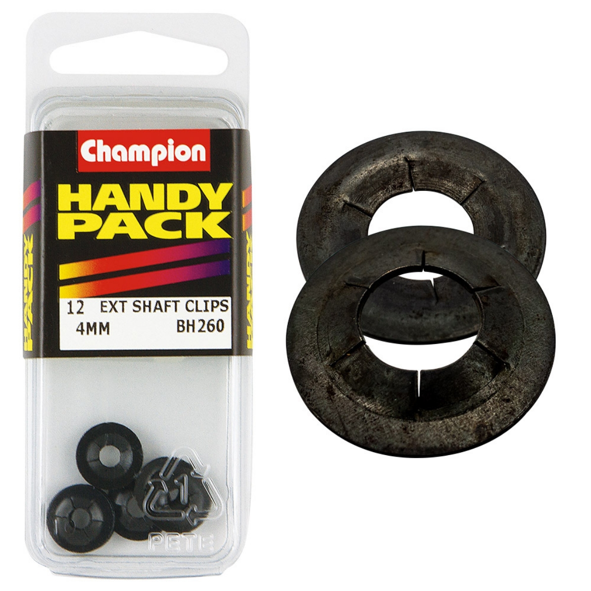 Picture of Handy Pk External Shaft Lock Rings 4mm SPN (Pkt.12)