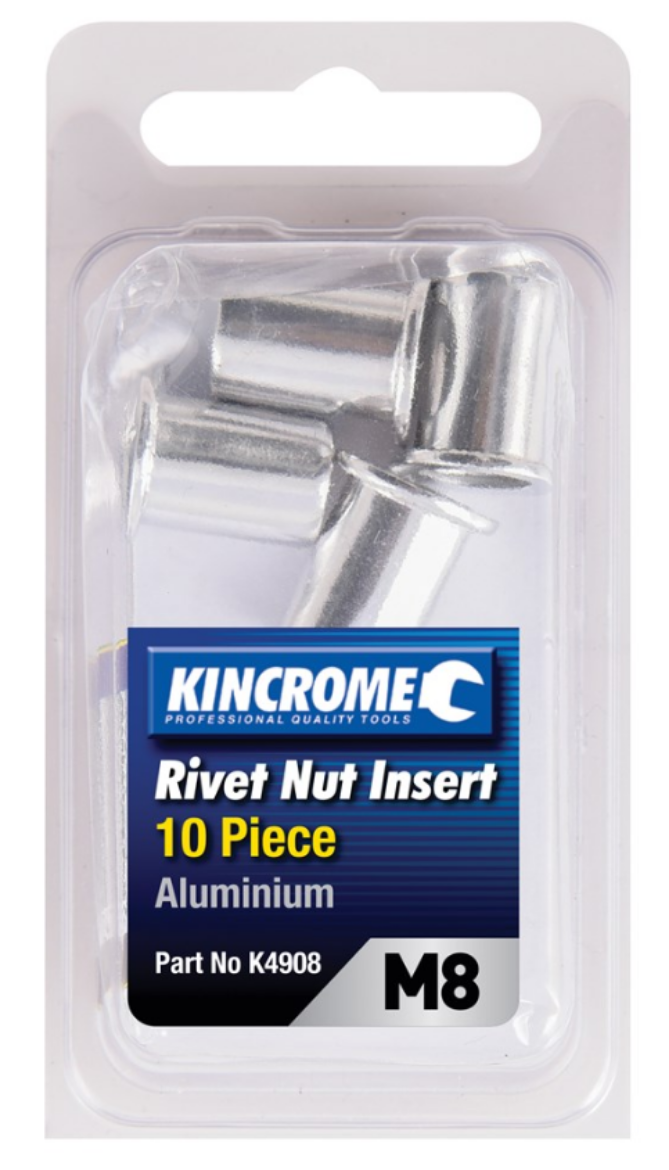 Picture of KINCROME Rivet Nut Insert M8 (Aluminium) - 10 Pack