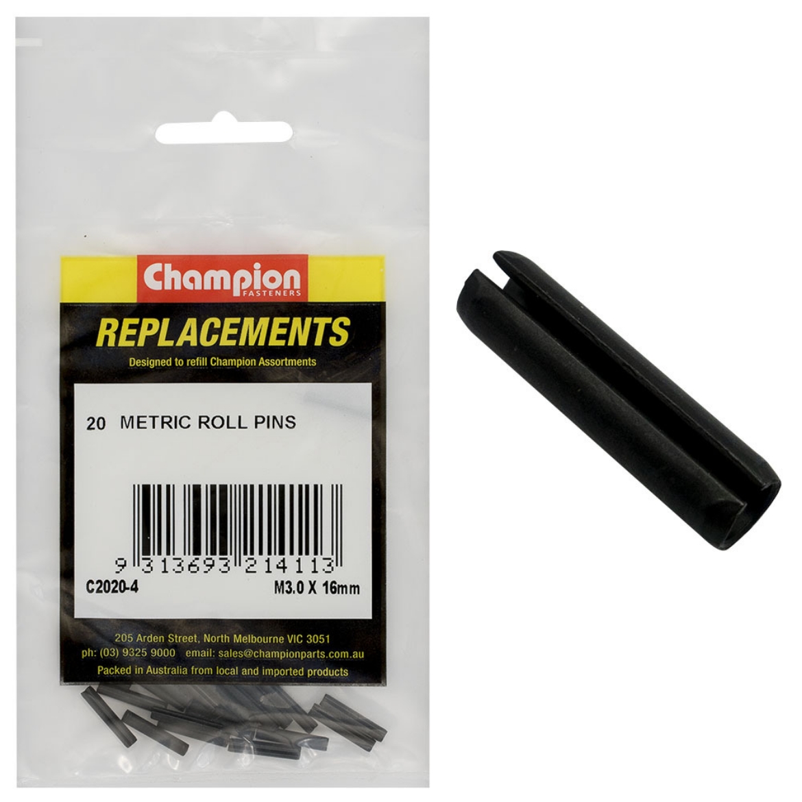 Picture of 3.0 x 16 METRIC ROLL PINS (Pkt.20)