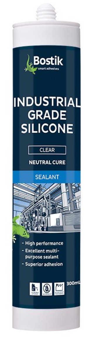 Picture of Bostik Silicone Industrial Clear 300 ML - (Neutral Cure)