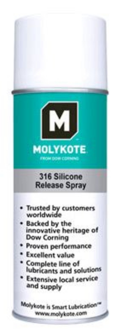 Picture of MOLYKOTE 316 SILICONE RELEASE SPRAY (FOOD GRADE)