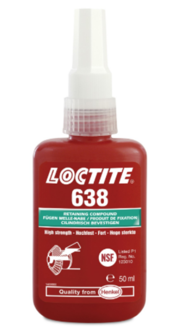 638-50ML LOCTITE 638 50ML HI STRENGHT FAST CURE RETAINING COMPOUND .