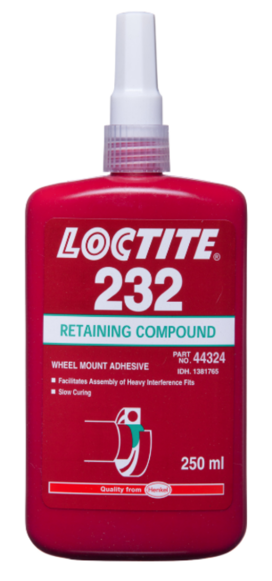 232250ML LOCTITE 232 250ML RETAINING COMPOUND WHEELMOUNT The Boss