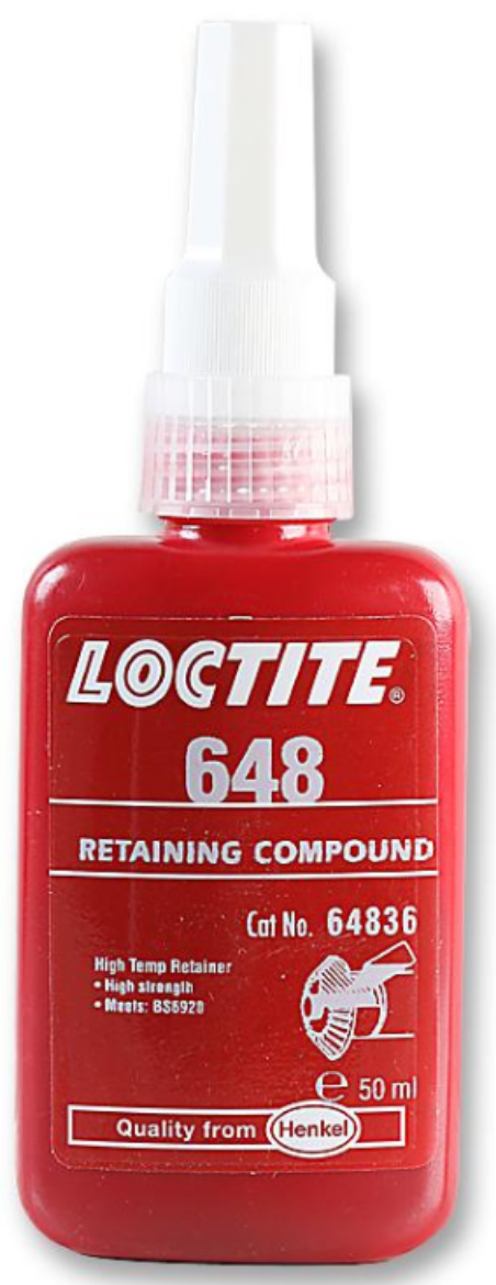 Picture of LOCTITE 648 50ML HI STRENGTH  RETAINING COMPOUND FLUORO GREEN