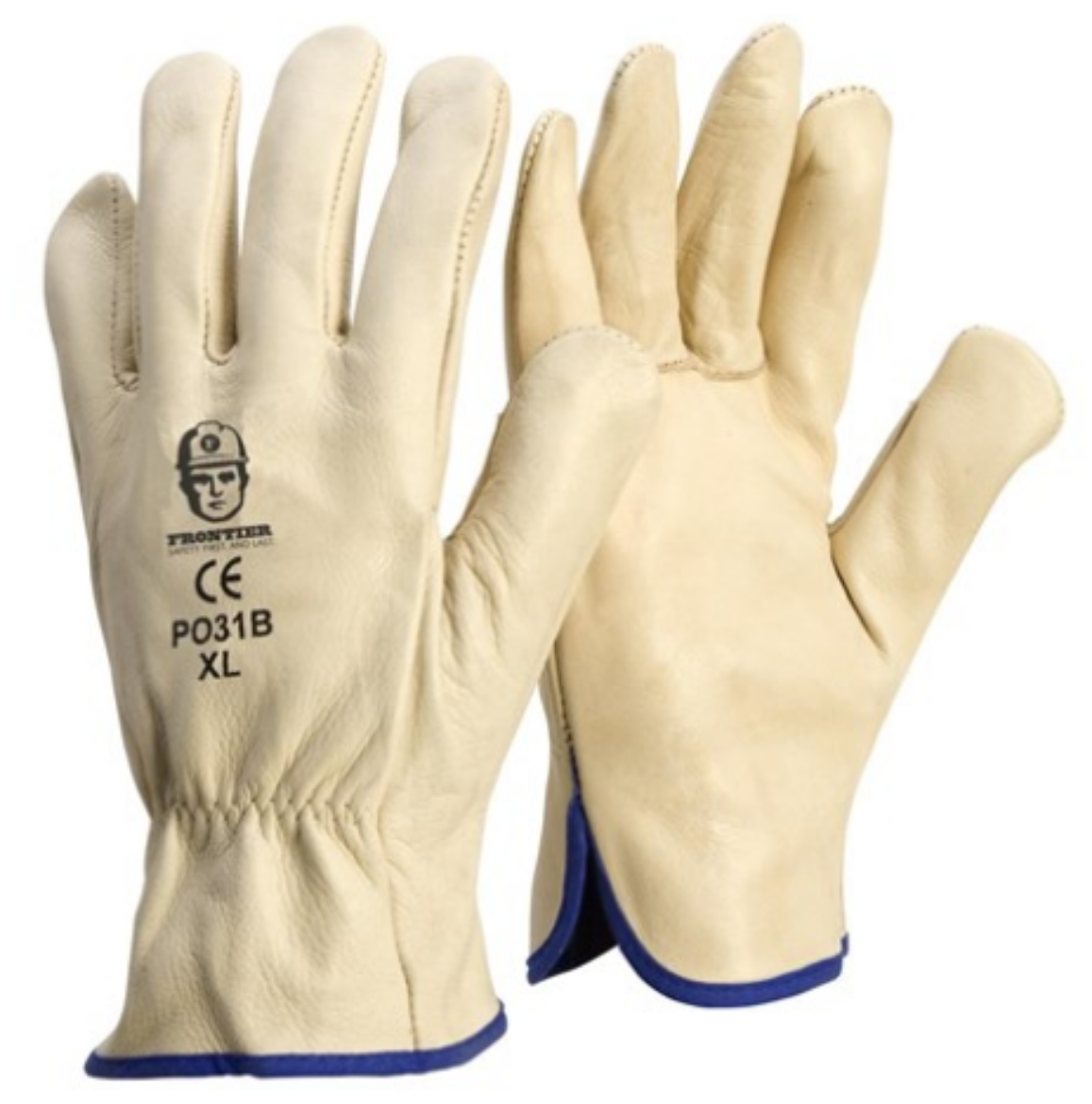 Picture of Glove Premium Cowhide Rigger Beige Size Medium