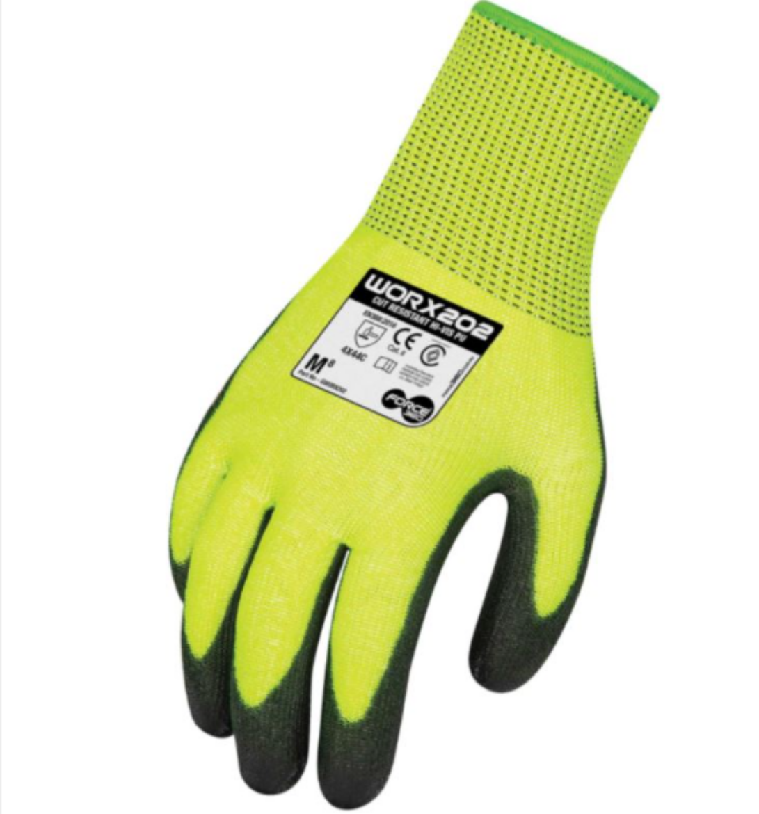 Picture of Force360 Hi Vis Cut Resistant PU Glove (Cut Level C)-Medium