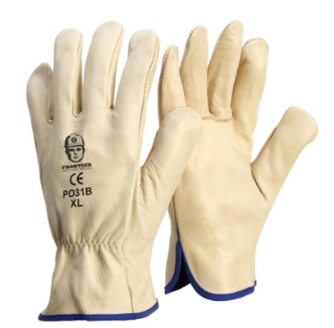 Picture of Glove Premium Cowhide Rigger Beige Size Small