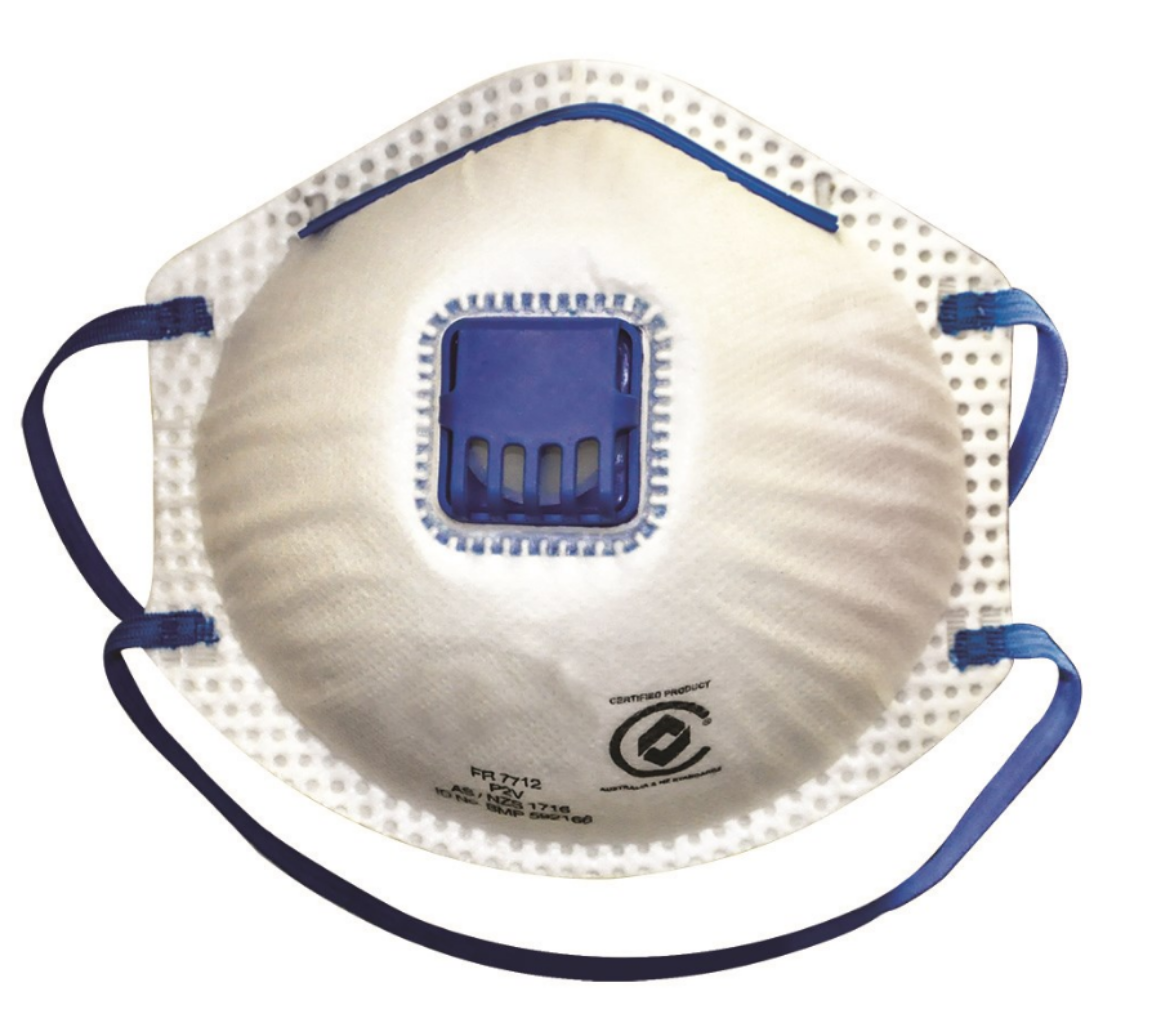 Picture of Respirator mask  Disposable Frontier Cup c/w Valve Box of 10